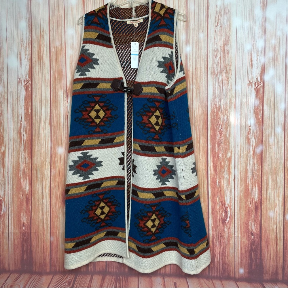 Magnolia Lane Southwest Sweater Vest NWT (XL)